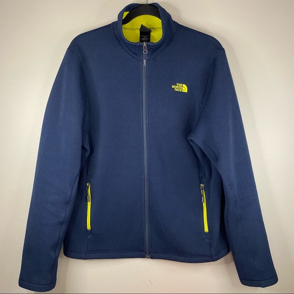 The North Face Jackets \u0026 Coats | The North Face Mens Blue and Neon Yellow Full Zip Jacket | Color: Blue/Yellow | Size: M | Amynwbrgh's Closet